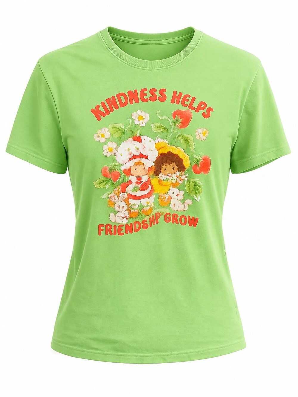 Strawberry Shortcake Light Green 'Kindness Helps' Graphic Short Sleeve Tee
